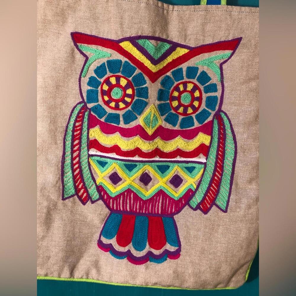 Boho Owl Tote Bag 🦉 - Picture 5 of 6